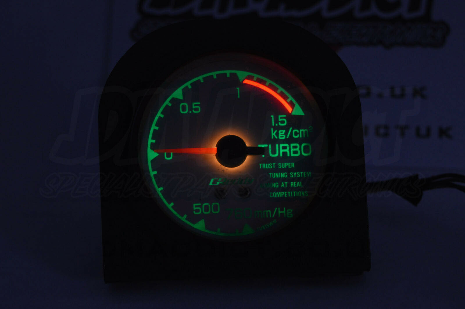 GReddy 80mm Mechanical Boost Gauge Turbo Rare JDM Vintage Skyline Supra ...