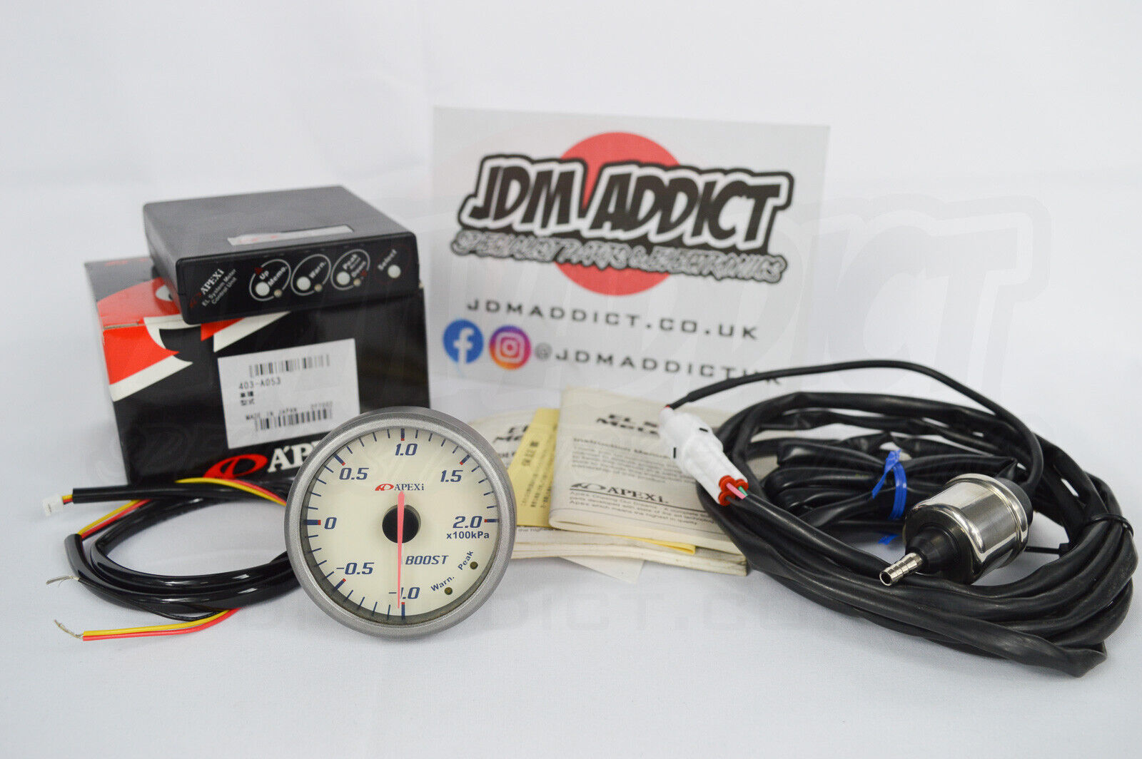 Apexi EL 2 II 60mm Electronic Boost Pressure Turbo Gauge EL Glow JDM